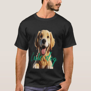 Glimlachende zon: de gelukkigste gouden puppy t-shirt