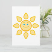 Glimlachende Zon Gelukkige Zonneschijn Kaart (Staand voorkant)