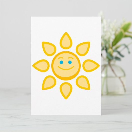 Glimlachende Zon Gelukkige Zonneschijn Kaart