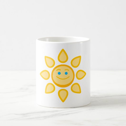 Glimlachende Zon Gelukkige Zonneschijn Koffiemok