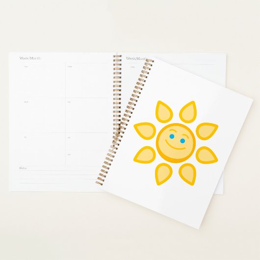 Glimlachende Zon Gelukkige Zonneschijn Planner
