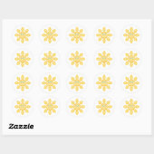 Glimlachende Zon Gelukkige Zonneschijn Ronde Sticker (Vel)