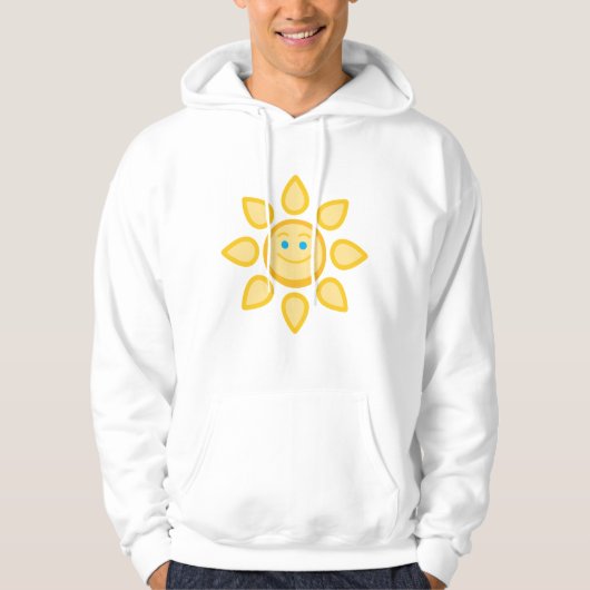 Glimlachende zon Happy Sunshine Hoodie (Voorkant)