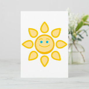 Glimlachende zon Happy Sunshine Kaart