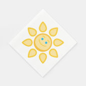 Glimlachende zon Happy Sunshine Servet (Hoek)