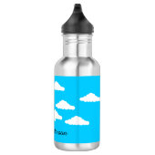 Glimlachende zon met wolken: waterfles  (Rechts)