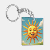 "GLIMLACHENDE ZON" SLEUTELHANGER (Voorkant Links)