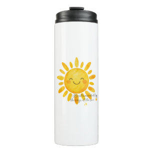 Glimlachende Zon Tumbler Schattige Zonneschijn R Thermosbeker