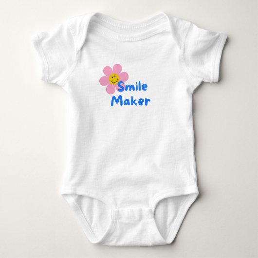 Glimlachmaker baby body romper (Voorkant)