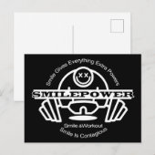 glimlachpoer briefkaart (Voorkant / Achterkant)