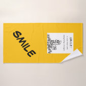 GLIMLACHT DIE badhanddoek GENEZEN (Badhanddoek)