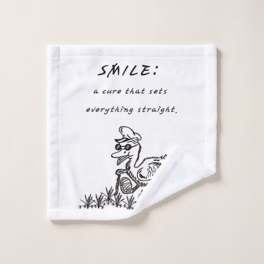 GLIMLACHT DIE Wash Cloth GENEZEN Washandje (Wasdoekje)