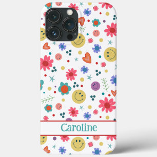Glimlacht Inspirivity Schattig Tiener Meisje Kleur Case-Mate iPhone Case