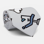 Glimlacht overal - Dentist-thema stropdas (Opgerold)