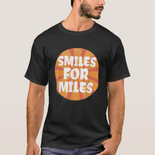 Glimlacht voor mijlen plezier positieve energie yo t-shirt