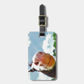 glimlachte paarden bagagelabel (Voorkant verticaal)