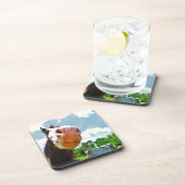 glimlachte paarden bier onderzetter (Rechterzijde)