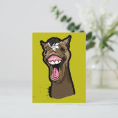 glimlachte paarden briefkaart (Staand voorkant)