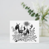 glimlachte paarden briefkaart (Staand voorkant)