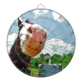 glimlachte paarden dartbord (Voorkant)