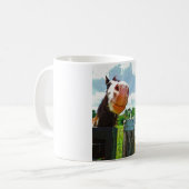 glimlachte paarden koffiemok (Voorkant links)