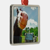 glimlachte paarden metalen ornament (Rechts)