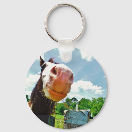 glimlachte paarden sleutelhanger (Voorkant)