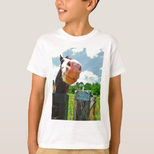 glimlachte paarden t-shirt