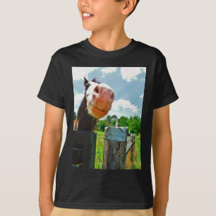 glimlachte paarden t-shirt