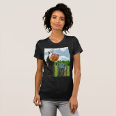 glimlachte paarden t-shirt (Voorkant volledig)