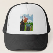 glimlachte paarden trucker pet (Voorkant)