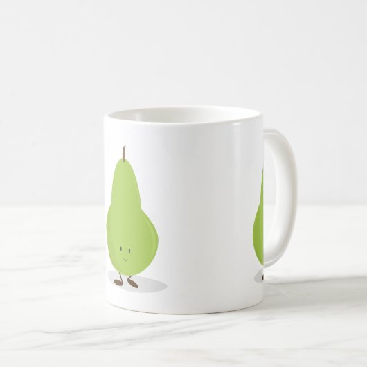 glimlachte peren koffiemok (Voorkant rechts)