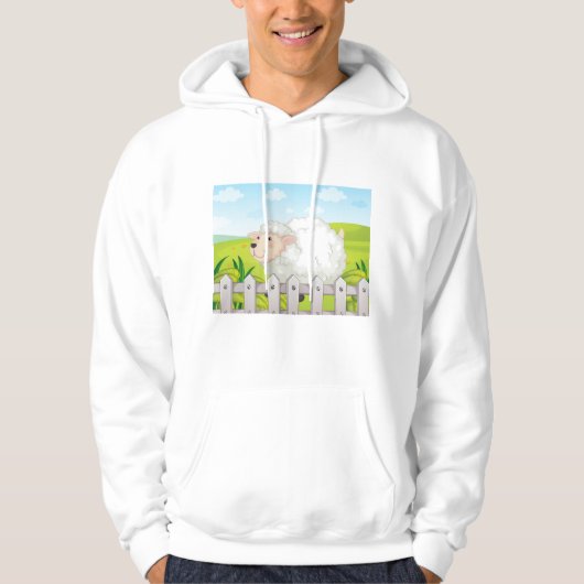 glimlachte schapen hoodie (Voorkant)