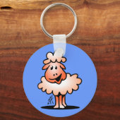 glimlachte schapen sleutelhanger (Voorkant)