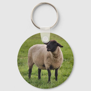 glimlachte schapen sleutelhanger