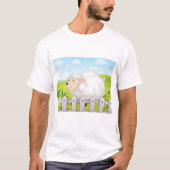 glimlachte schapen t-shirt (Voorkant)