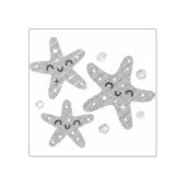 glimlachte Starfish Rubberstempel (Afrduk)