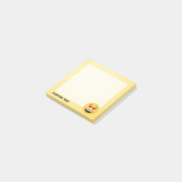 Glimlend gezicht met hartvormige ogen post-it® notes