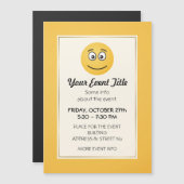 Glimlend gezicht met open ogen (Voorkant / Achterkant)