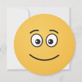 Glimlend gezicht met open ogen kaart (Voorkant)