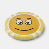 Glimlend gezicht met open ogen poker chips (Enkel)