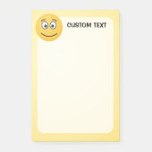 Glimlend gezicht met open ogen post-it® notes (Voorkant)