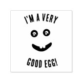 Glimlend gezicht met tekst Zeer goed Eiwitrubberen Zelfinktende Stempel (Design)