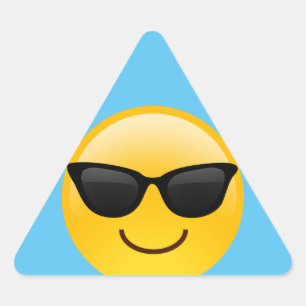 Glimlend gezicht met zonnebrillen Cool Emoji Sticker