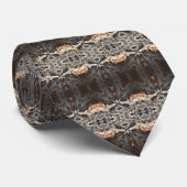 Glimlende Abstracte kunst Stropdas (Opgerold)