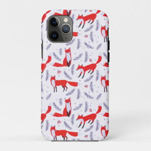 Glimlende bossen bos Greenery Red Fox Case-Mate iPhone Case