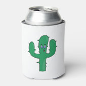 glimlende cactus blikjeskoeler (Blikje Voorkant)