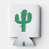 glimlende cactus blikjeskoeler (Achterkant)