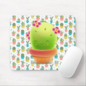 glimlende cactus muismat (Met muis)