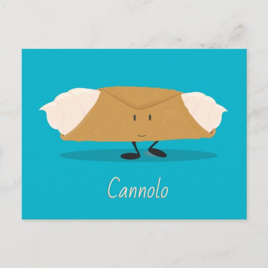 Glimlende cannolo | BRIEFKAART (Voorkant)